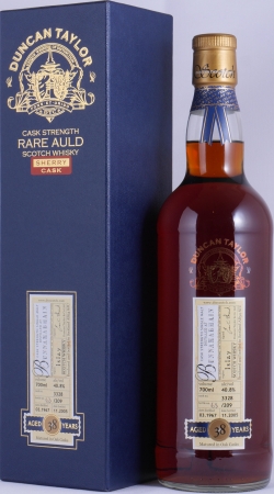 Bunnahabhain 1967 38 Years Sherry Cask No. 3328 Duncan Taylor Cask Strength Rare Auld Edition Islay Single Malt Scotch Whisky 40,8%
