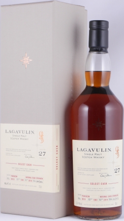 Lagavulin 1991 27 Years Puncheon Cask No. 0016 Select Cask Limited Single Cask Edition Islay Single Malt Scotch Whisky Cask Strength 51,8%