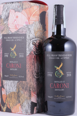 Caroni 1998 20 Years Single Cask No. WP98635 The Wild Parrott Red Full Proof Heavy Trinidad Rum 63,5%