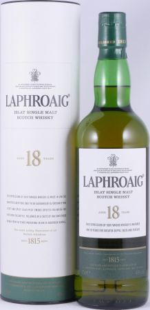 Laphroaig 18 Years New Label White Tube Release 2014 Islay Single Malt Scotch Whisky 48,0%