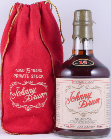 Johnny Drum 15 Years Private Stock Wax Sealed Kentucky Straight Bourbon Whiskey 50,5%