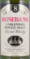 Preview: Rosebank 8 Years The Distillers Agency Edinburgh for Jacques Vins et Spiritueux Unblended Lowland Single Malt Scotch Whisky 43,0%