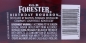 Preview: Old Forester Spring 1993 Over 8 Years Old Bottled 2005 Birthday Edition 5th Release Kentucky Straight Bourbon Whiskey 48.0%