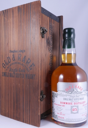 Bowmore 1987 25 Years Refill Sherry Butt Douglas Laing Old and Rare Platinum Selection Islay Single Malt Scotch Whisky 56,1%