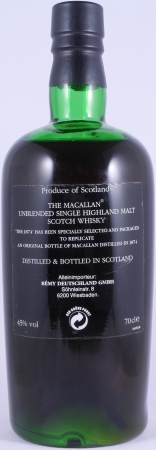 Macallan The 1874 Replica 1st Edition Pure Highland Single Malt Scotch Whisky 45.0%