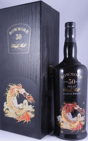 Bowmore 30 Years Sea Dragon Black Ceramic Bottle Limited Edition Islay Single Malt Scotch Whisky 43.0%
