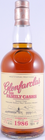 Glenfarclas 1986 32 Years The Family Casks Refill Sherry Butt Cask No. 4775 Highland Single Malt Scotch Whisky 47,7%