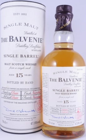 Balvenie 1991 15 Years Oak Cask No. 1114 Single Barrel Highland Single Malt Scotch Whisky 47,8%