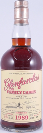 Glenfarclas 1989 29 Years The Family Casks Summer 2018 1st Fill Sherry Butt Cask No. 13005 Highland Single Malt Scotch Whisky 52.3%