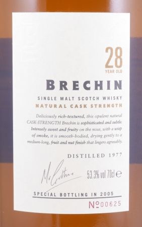 North Port / Brechin 1977 28 Years Refill American Oak Special Bottling 2005 Limited Edition Highland Single Malt Scotch Whisky 53.3%