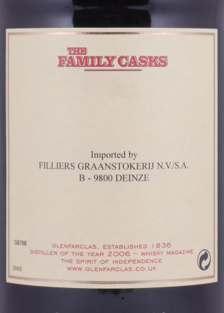 Glenfarclas 1967 39 Years The Family Casks Release 2006 First Fill Sherry Hogshead Cask No. 5118 Highland Single Malt Scotch Whisky 58,5%