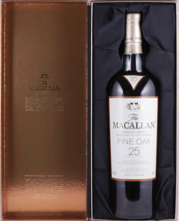 Macallan 25 Years Fine Oak Bourbon und Sherry Oak Casks Highland Single Malt Scotch Whisky 43,0%