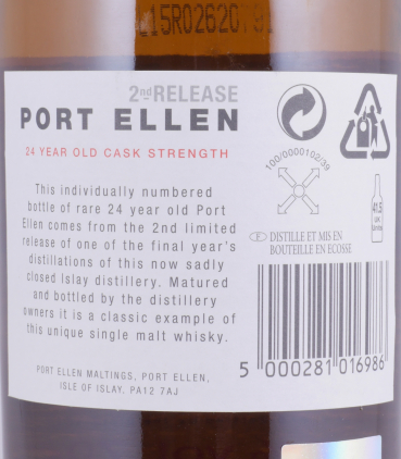 Port Ellen 1978 24 Years 2nd Annual Release 2002 Limited Edition Islay Single Malt Scotch Whisky Cask Strength 59.35%