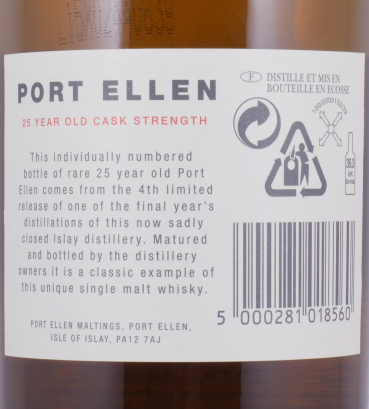 Port Ellen 1978 25 Years 4th Annual Release Limited 2004 Edition Islay Single Malt Scotch Whisky 56.2%