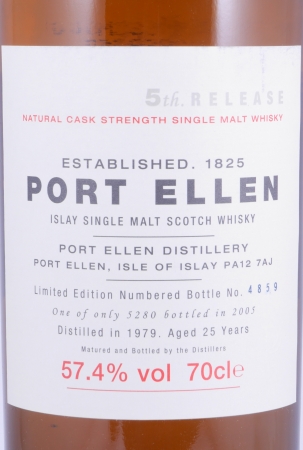 Port Ellen 1979 25 Years 5th Annual Release Limited 2005 Edition Islay Single Malt Scotch Whisky 57.4%