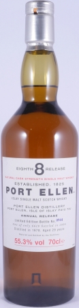 Port Ellen 1978 29 Years 8th Annual Release 2008 Limited Edition Islay Single Malt Scotch Whisky Cask Strength 55.3%