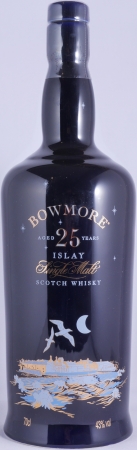 Bowmore 25 Years Moonlight Blue Buchan Ceramic Bottle Seagull Label Islay Single Malt Scotch Whisky 43,0%