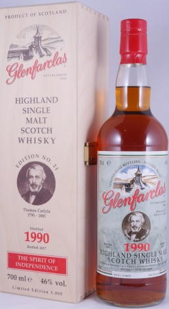 Glenfarclas 1990 26 Years Sherry Casks Nos. 1195, 9472, 9520-9527 Edition No. 21 Thomas Carlyle Highland Single Malt Scotch Whisky 46.0%