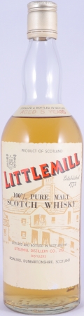 Littlemill 5 Years 100% Pure Malt Lowland Scotch Whisky Clear Glass Bottle 43.0%