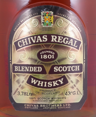Chivas Regal 12 Years Blended Scotch Whisky 43.0% Vol. 3.78 Litre old bottling