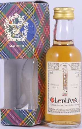 Glenlivet 1948 50 Years Gordon & MacPhail Book of Kells Miniatur Highland Single Malt Scotch Whisky 40,0%