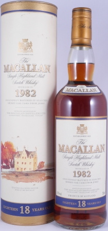 Macallan 1982 18 Years Sherry Oak Highland Single Malt Scotch Whisky 43.0%