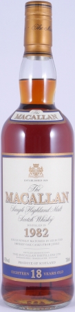 Macallan 1982 18 Years Sherry Oak Highland Single Malt Scotch Whisky 43.0%