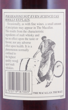 Macallan 1980 18 Years bottled in 1999 Sherry Wood Highland Single Malt Scotch Whisky 43,0%