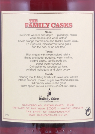 Glenfarclas 1971 40 Years The Family Casks Special Release 1st Fill Sherry Cask No. 152 Highland Single Malt Scotch Whisky 56.1%