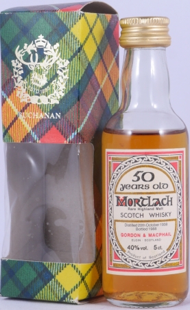 Mortlach 1938 50 Years Miniature Gordon und MacPhail Rare Old Highland Single Malt Scotch Whisky 40.0%
