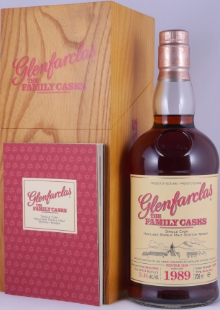 Glenfarclas 1989 28 Years The Family Casks Winter 2018 1st Fill Sherry Butt Cask No. 13010 Highland Single Malt Scotch Whisky 51.4%