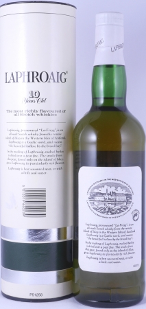 Laphroaig 10 Years Bourbon Casks Vintage 1980s Pre Warrant Islay Single Malt Scotch Whisky German Import 43,0%