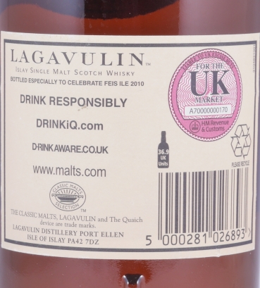 Lagavulin 1994 15 Years European Oak Sherry Cask No. 3210 Feis Ile 2010 Islay Single Malt Scotch Whisky Cask Strength 52,7%