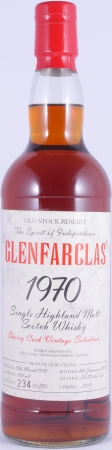 Glenfarclas 1970 32 Years Sherry Cask No. 2019 Old Stock Reserve Vintage Selection Highland Single Malt Scotch Whisky 50.1%
