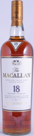 Macallan 18 Years Sherry Oak Annual 2017 Release Highland Single Malt Scotch Whisky Edrington Americas NY 43.0%
