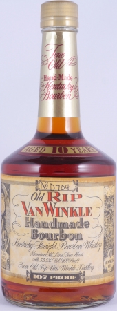 Old Rip Van Winkle 10 Years Barrel No. D704 Dumpy Bottle Handmade Kentucky Straight Bourbon Whiskey 53,5%