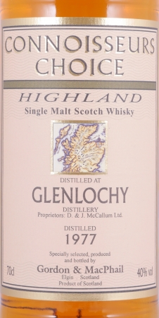 Glenlochy 1977 22 Years Connoisseurs Choice Gordon and MacPhail Highland Single Malt Scotch Whisky 40.0%