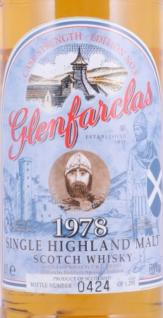 Glenfarclas 1978 24 Years Sherry Casks Edition No. 8 Sir William Wallace Highland Single Malt Scotch Whisky Cask Strength 53.3%