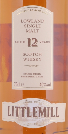 Littlemill 1992 12 Years Oak Casks Lowland Single Malt Scotch Whisky 40.0%