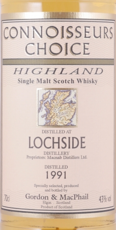 Lochside 1991 12 Years Gordon und MacPhail Connoisseurs Choice Highland Single Malt Scotch Whisky 43,0%