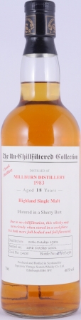 Millburn 1983 18 Years Sherry Butt Cask No. 1405 Signatory The Un-Chillfiltered Collection Highland Single Malt Scotch Whisky 46.0%