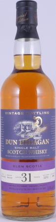 Glen Scotia 1975 31 Years Barrel No. 2191 Dun Bheagan Special Edition Campbeltown Single Malt Scotch Whisky 51.4%