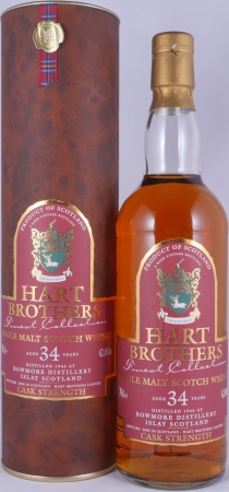 Bowmore 1966 34 Years Hart Brothers Finest Collection Islay Single Malt Scotch Whisky Cask Strength 42,6%