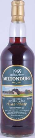 Miltonduff 1969 39 Years Sherry Butt Gordon und MacPhail Rare Vintage Speyside Single Malt Scotch Whisky 43,0%