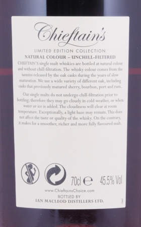 Bunnahabhain 1979 30 Years European Oak Sherry Butt Cask No. 9622 Chieftains Choice Islay Single Malt Scotch Whisky 45.5%
