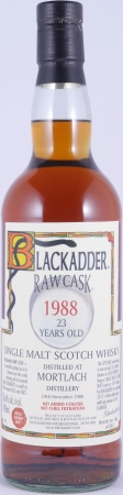 Mortlach 1988 23 Years Refill Sherry Butt Cask No. 4741 Blackadder Raw Cask Speyside Single Malt Scotch Whisky 56,6%