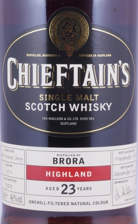 Brora 1981 23 Years Pedro Ximenez Sherry Cask No. 1511 Ian McLeod Chieftains Choice Highland Single Malt Scotch Whisky 46,0%