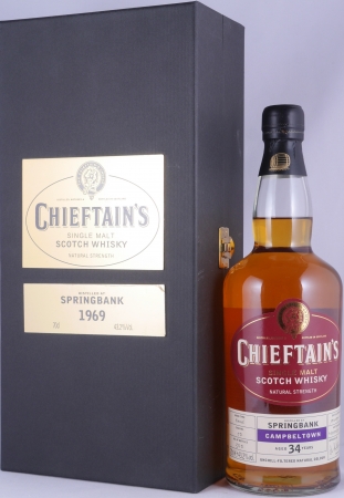 Springbank 1969 34 Years Barrel Cask No. 50 Ian McLeod Chieftains Choice Campbeltown Single Malt Scotch Whisky 43.2%