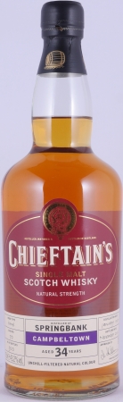 Springbank 1969 34 Years Barrel Cask No. 50 Ian McLeod Chieftains Choice Campbeltown Single Malt Scotch Whisky 43.2%