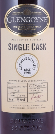 Glengoyne 1993 18 Years American Sherry Oak Hoggie Cask No. 619 Cask Owner Highland Single Malt Scotch Whisky 55,2%